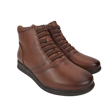 Botín Cordones Marrón