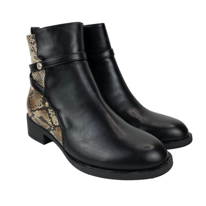 Botín combinado Negro/Serpiente
