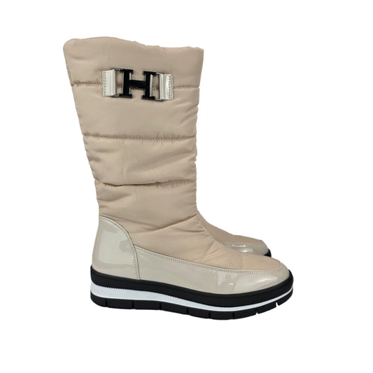 Bota Acolchada Pelo Beige