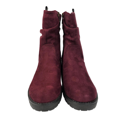 Botín Slouchy Burdeos Xti