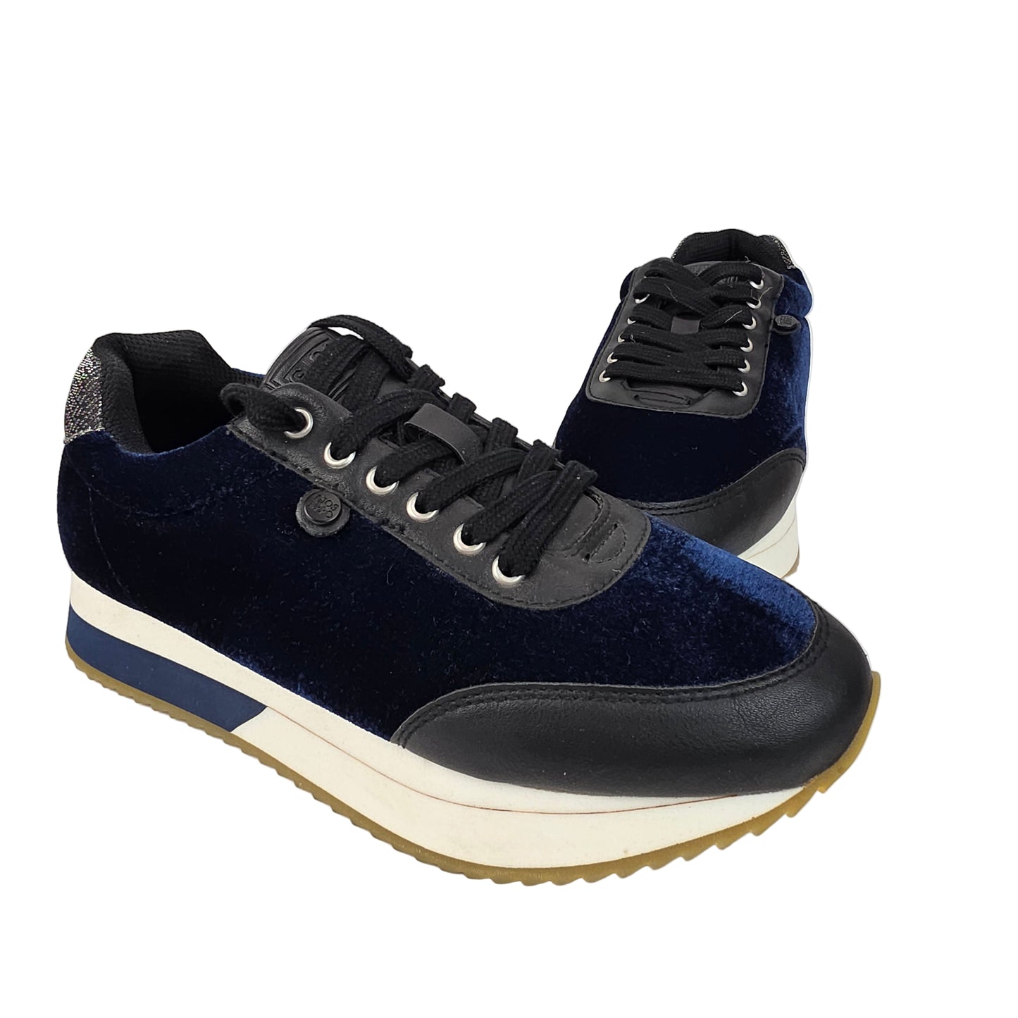 Sneakers Terciopelo Azul Gioseppo