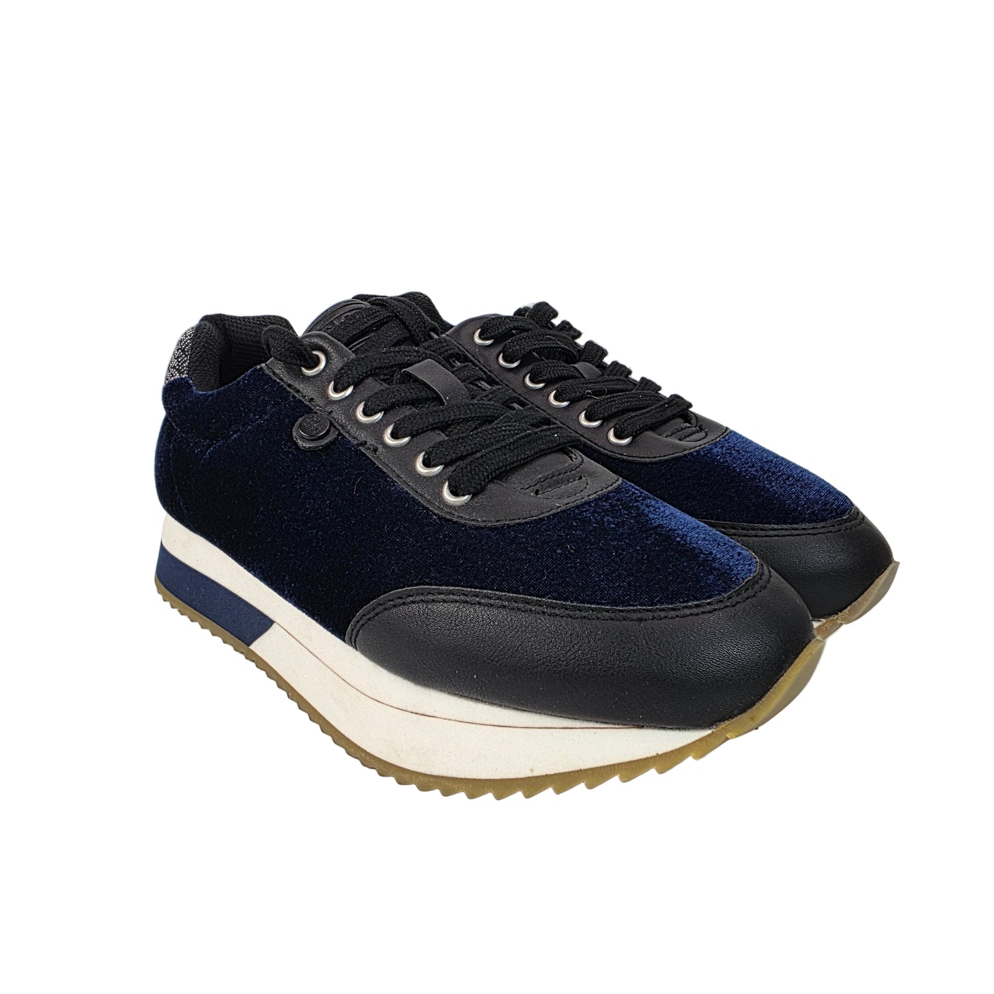 Sneakers Terciopelo Azul Gioseppo