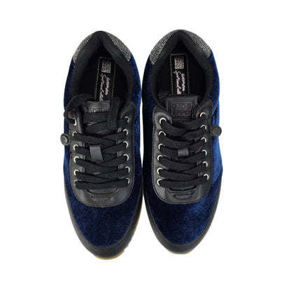 Sneakers Terciopelo Azul Gioseppo