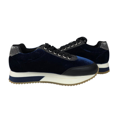 Sneakers Terciopelo Azul Gioseppo