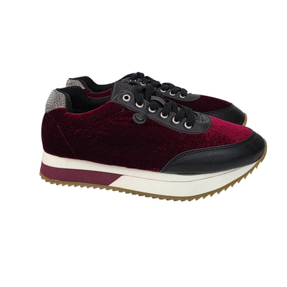 Sneakers Terciopelo Burdeos Gioseppo