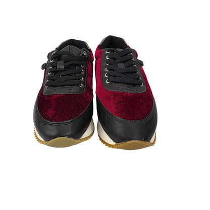 Sneakers Terciopelo Burdeos Gioseppo