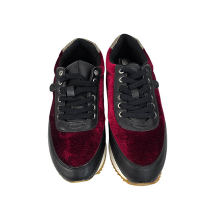 Sneakers Terciopelo Burdeos Gioseppo