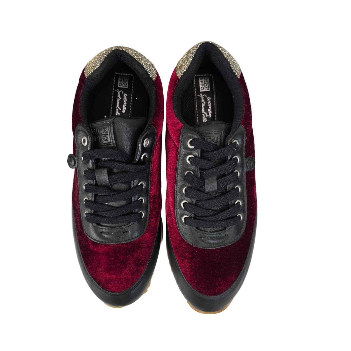 Sneakers Terciopelo Burdeos Gioseppo
