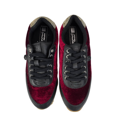 Sneakers Terciopelo Burdeos Gioseppo