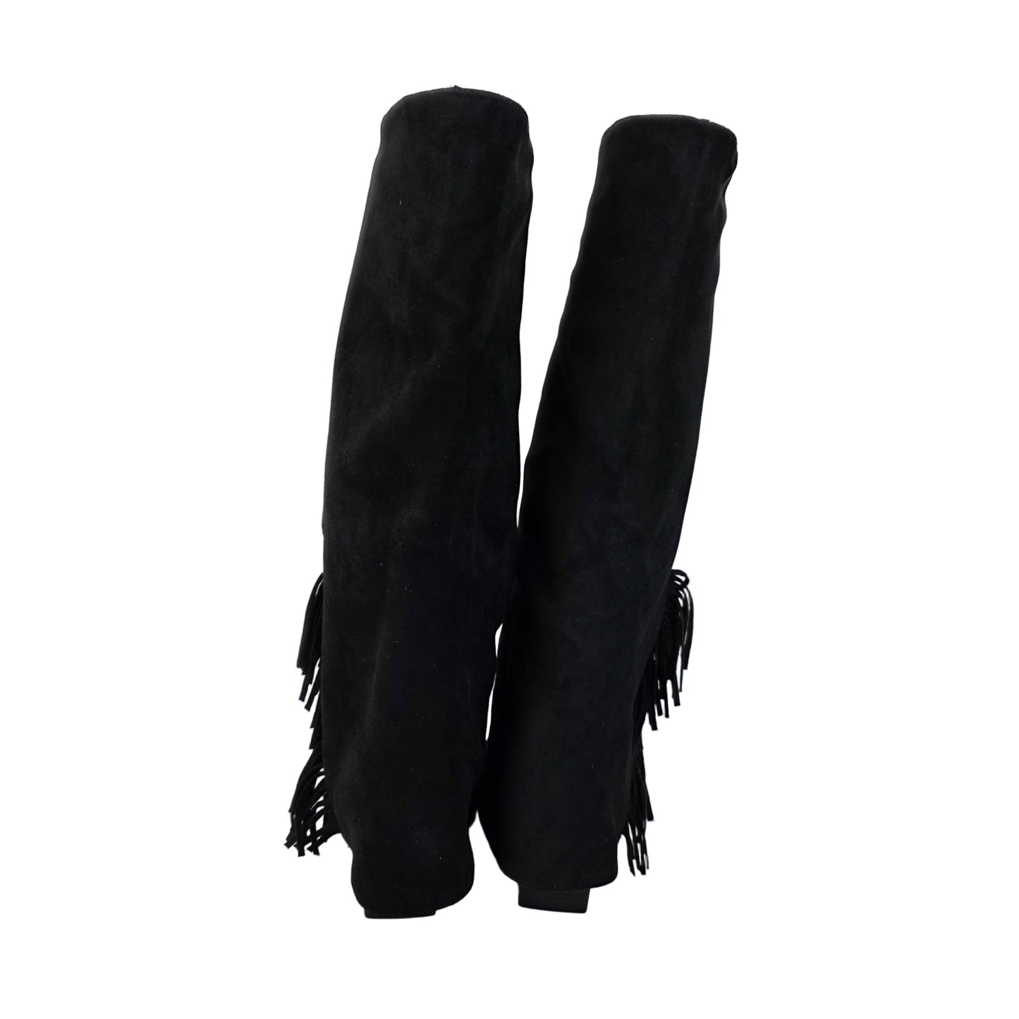Botas Altas Flecos Negro