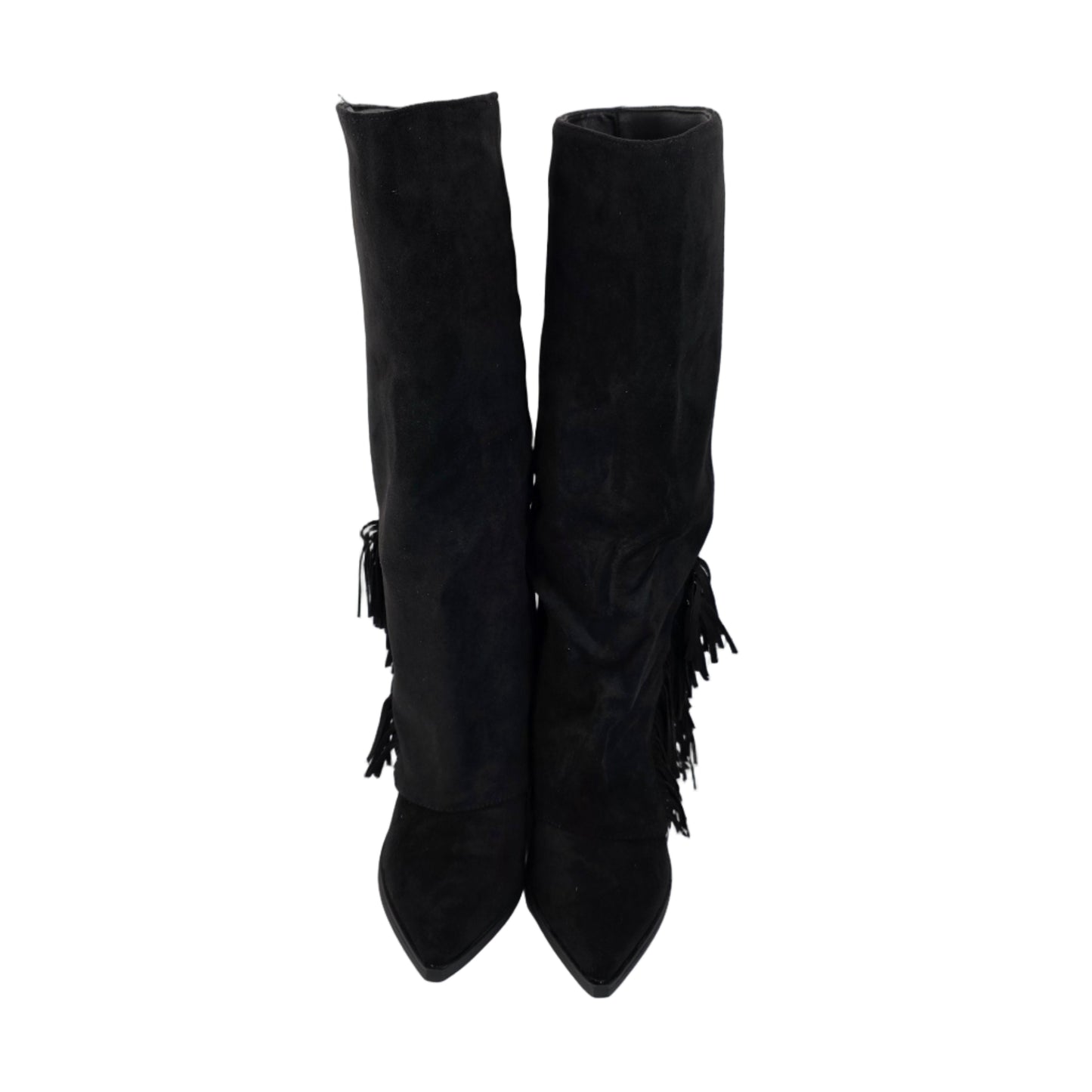 Botas Altas Flecos Negro