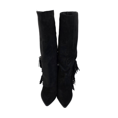 Botas Altas Flecos Negro