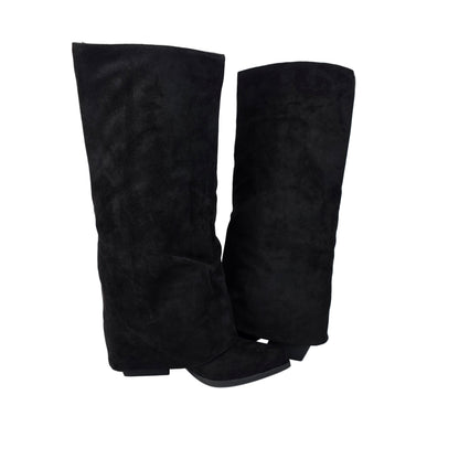 Botas Altas Flecos Negro