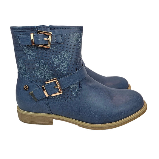 Botin Flores Azul Jeans Xti