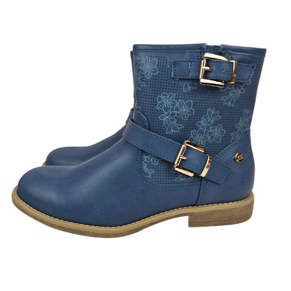 Botin Flores Azul Jeans Xti