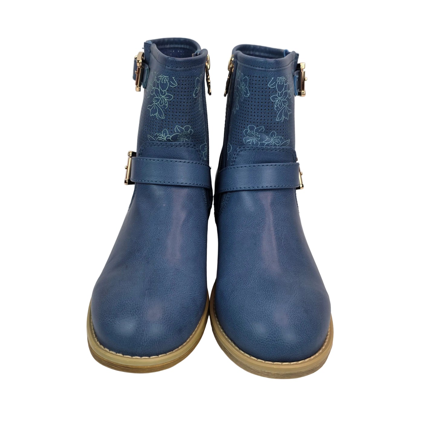 Botin Flores Azul Jeans Xti