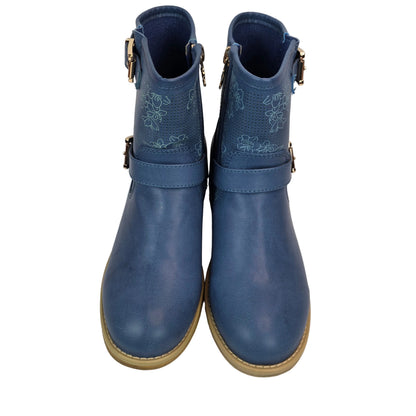Botin Flores Azul Jeans Xti