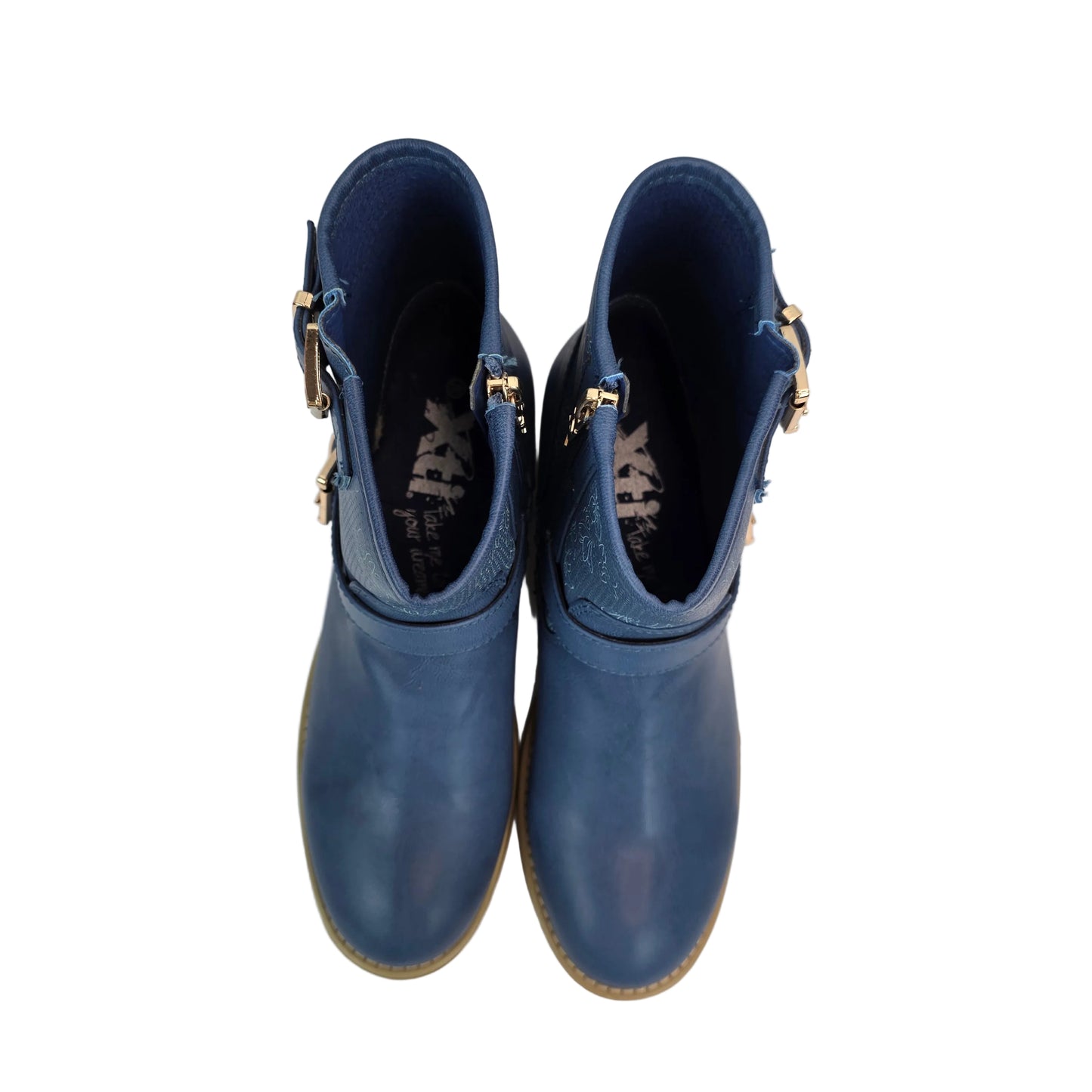 Botin Flores Azul Jeans Xti