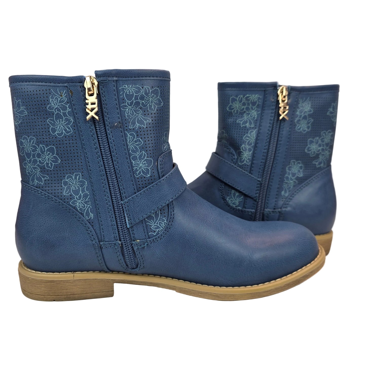 Botin Flores Azul Jeans Xti