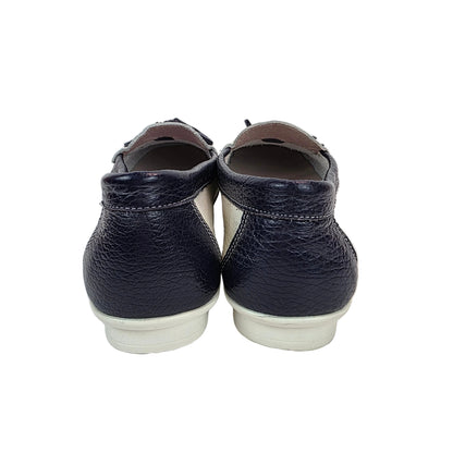 Mocasines Náuticos Joyca en Piel Bicolor con Borlas