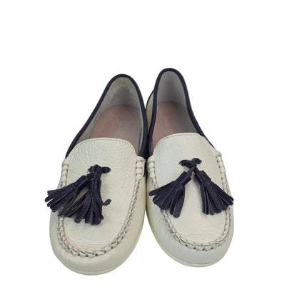 Mocasines Náuticos Joyca en Piel Bicolor con Borlas