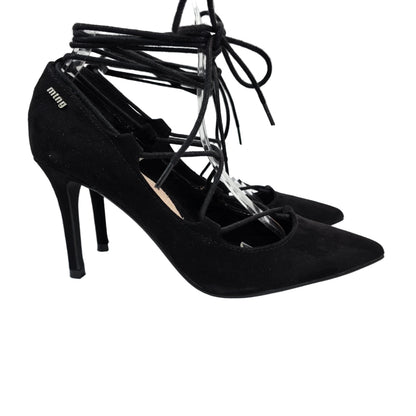 Zapato de Tacón Mustang Negro Lace-Up con Cordones – Pasarela Concept