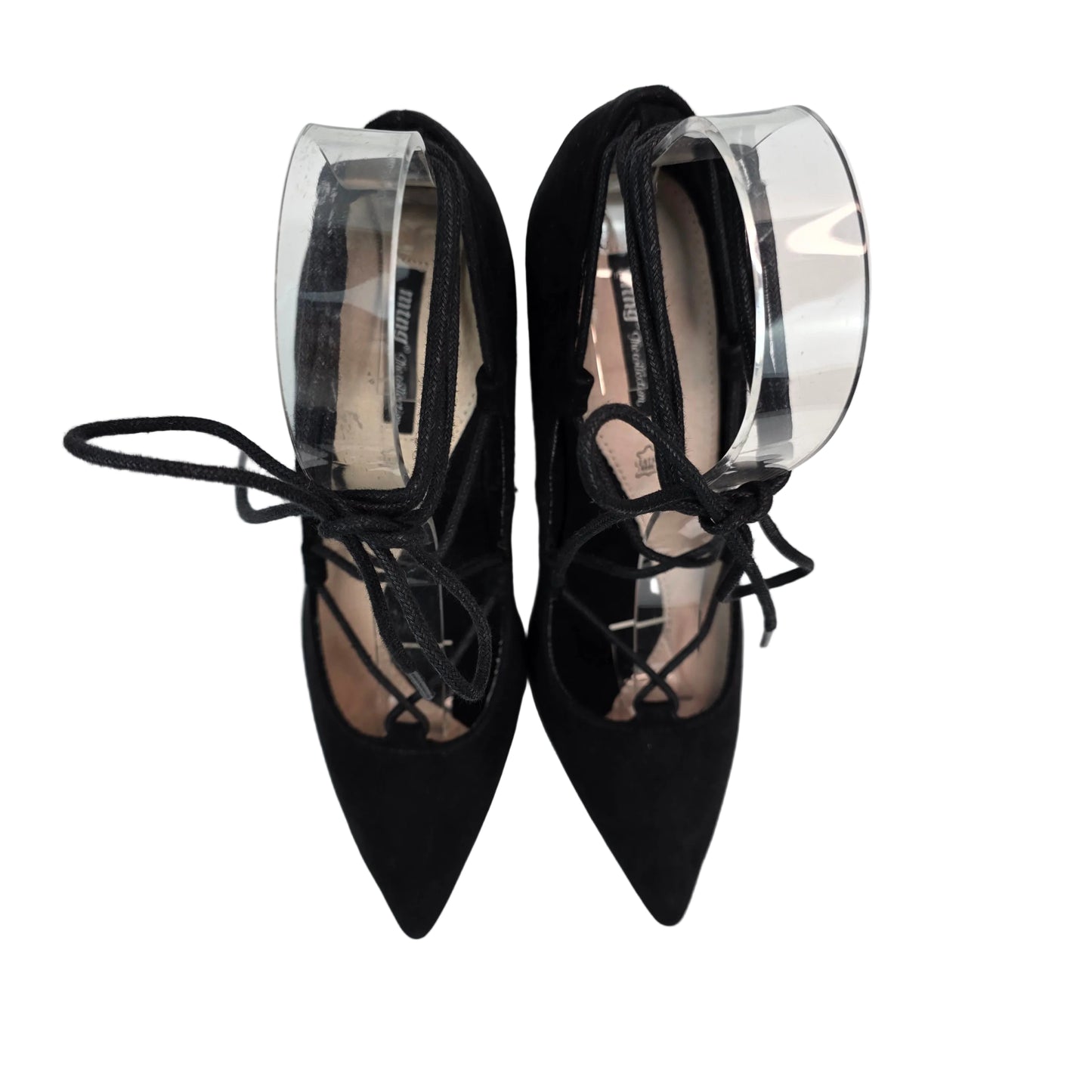 Zapato de Tacón Mustang Negro Lace-Up con Cordones – Pasarela Concept