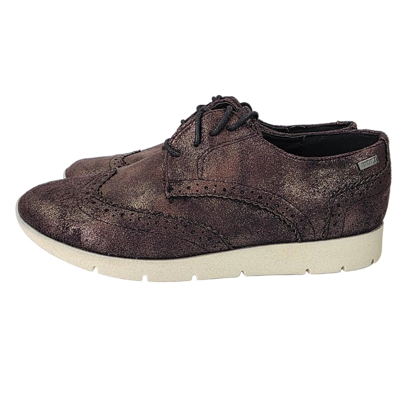 Zapato Blucher Mustang Bronce Metalizado