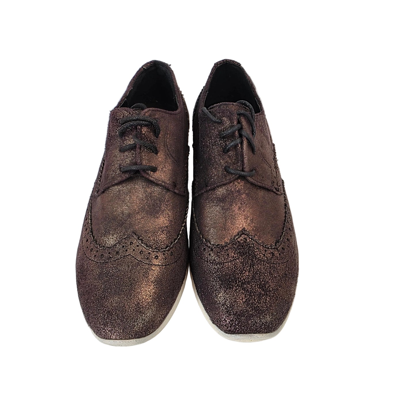 Zapato Blucher Mustang Bronce Metalizado
