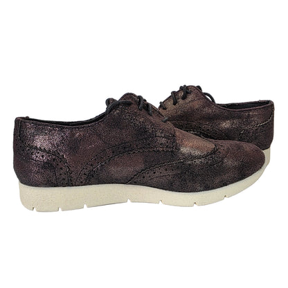 Zapato Blucher Mustang Bronce Metalizado