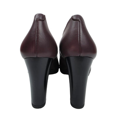 Zapato de Salón 100% Piel Burdeos con Plantilla de Gel – Pasarela Concept