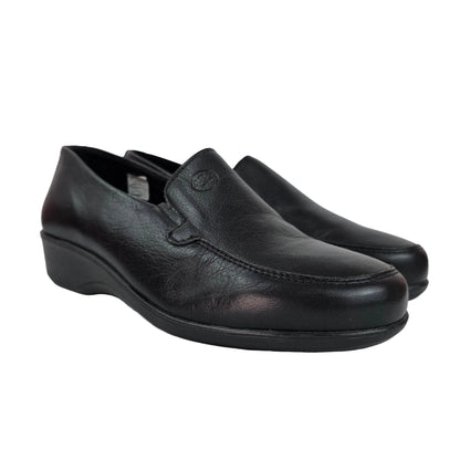 Mocasines 48 Horas de Piel Negra Confort
