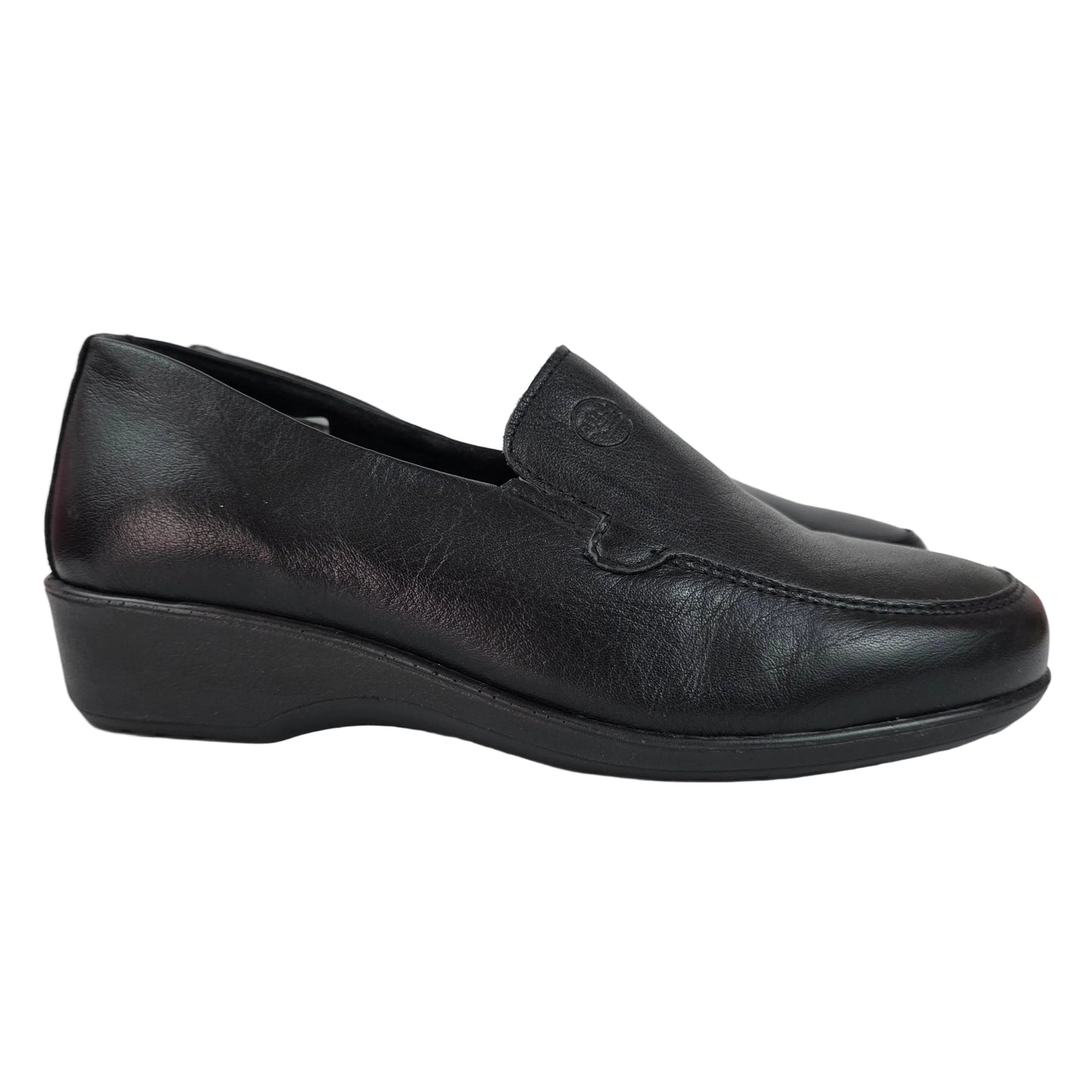 Mocasines 48 Horas de Piel Negra Confort