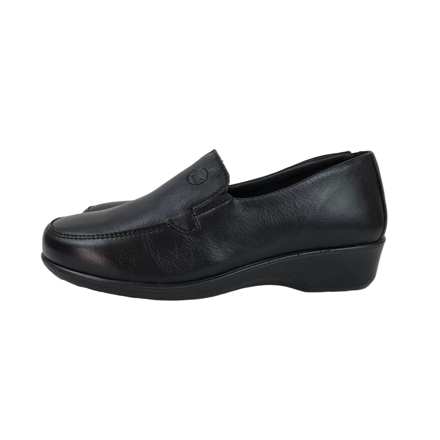 Mocasines 48 Horas de Piel Negra Confort