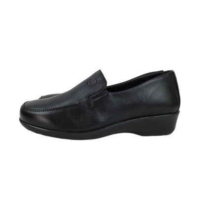 Mocasines 48 Horas de Piel Negra Confort