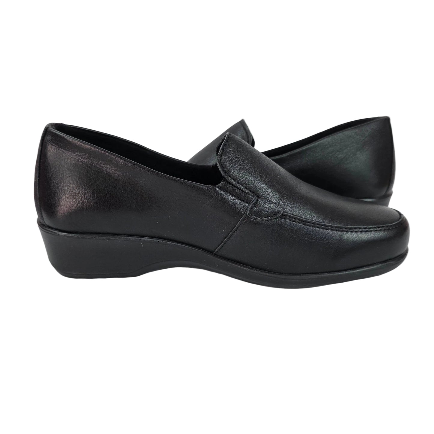 Mocasines 48 Horas de Piel Negra Confort