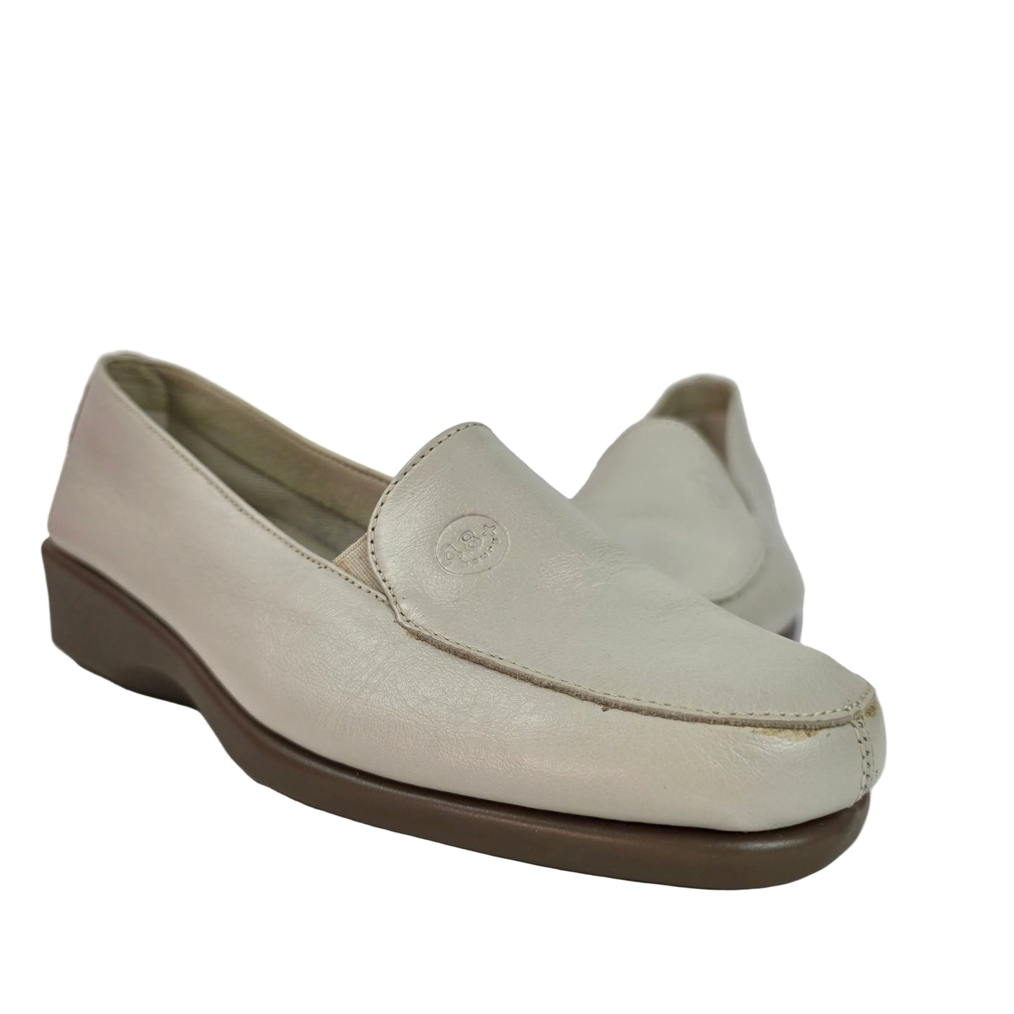 Mocasines 48 Horas de Piel Beige Confort