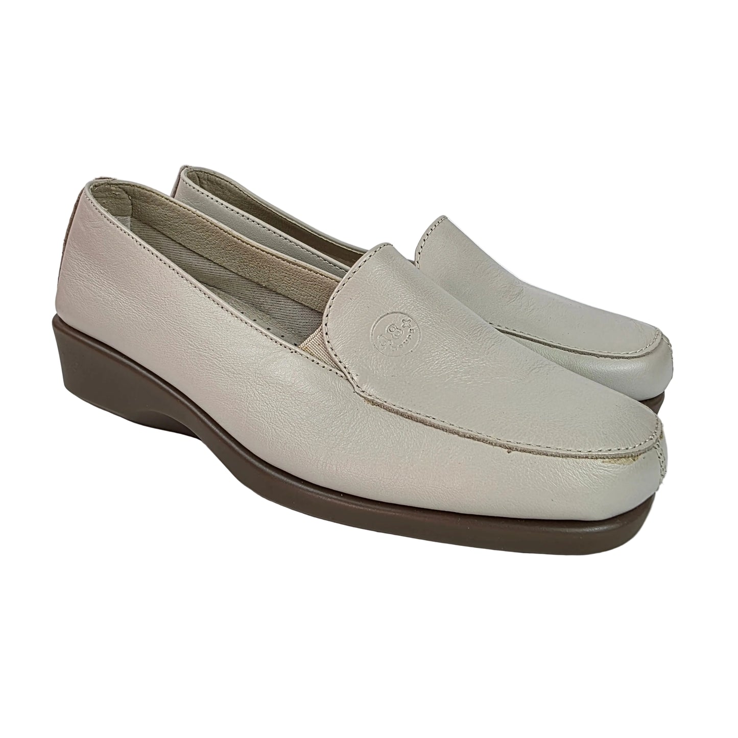 Mocasines 48 Horas de Piel Beige Confort