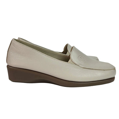 Mocasines 48 Horas de Piel Beige Confort