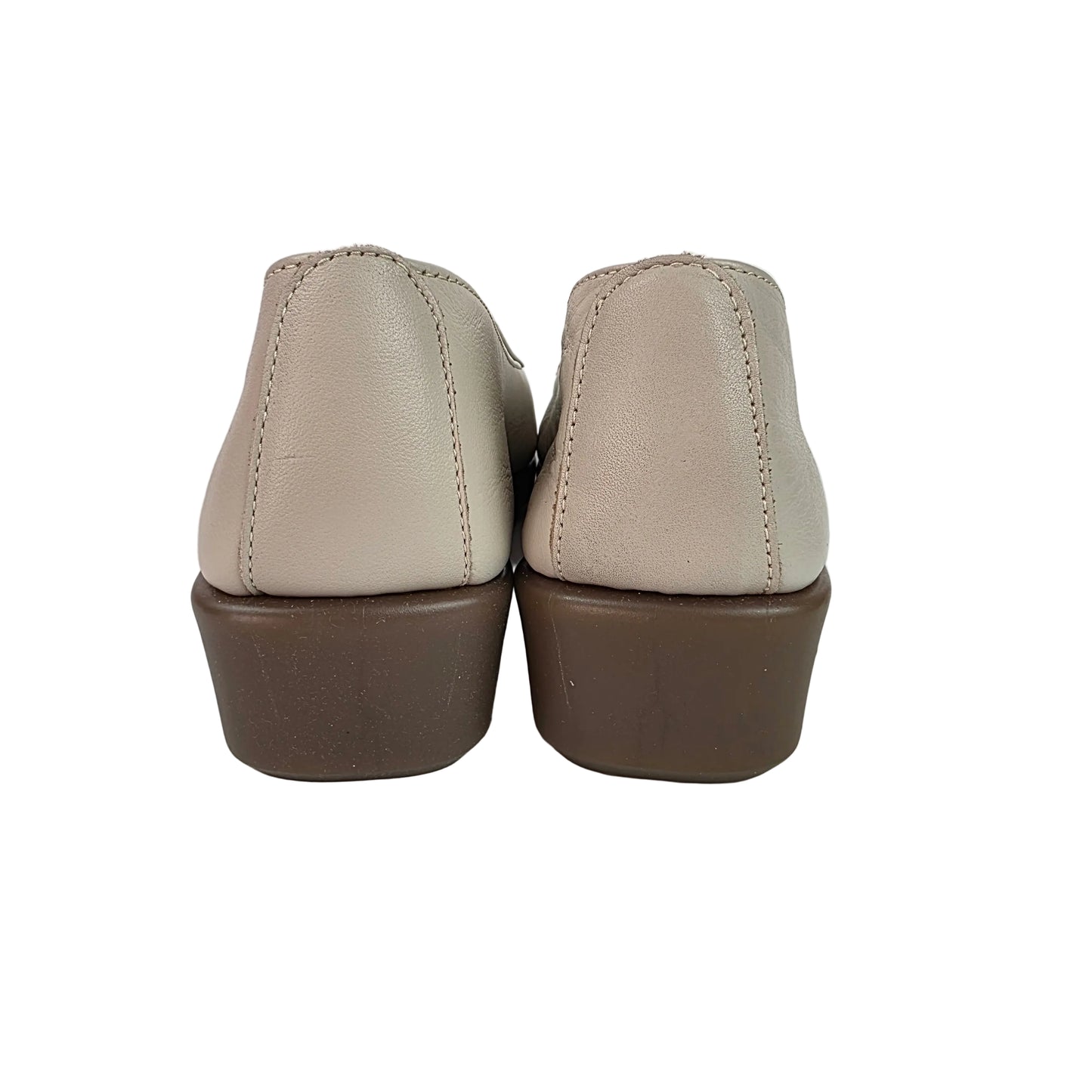Mocasines 48 Horas de Piel Beige Confort