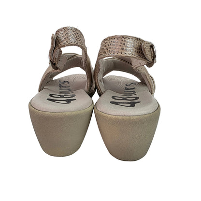Sandalias 48 Horas de Piel con Tiras Cruzadas y Plantilla de Gel