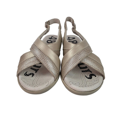 Sandalias 48 Horas de Piel con Tiras Cruzadas y Plantilla de Gel
