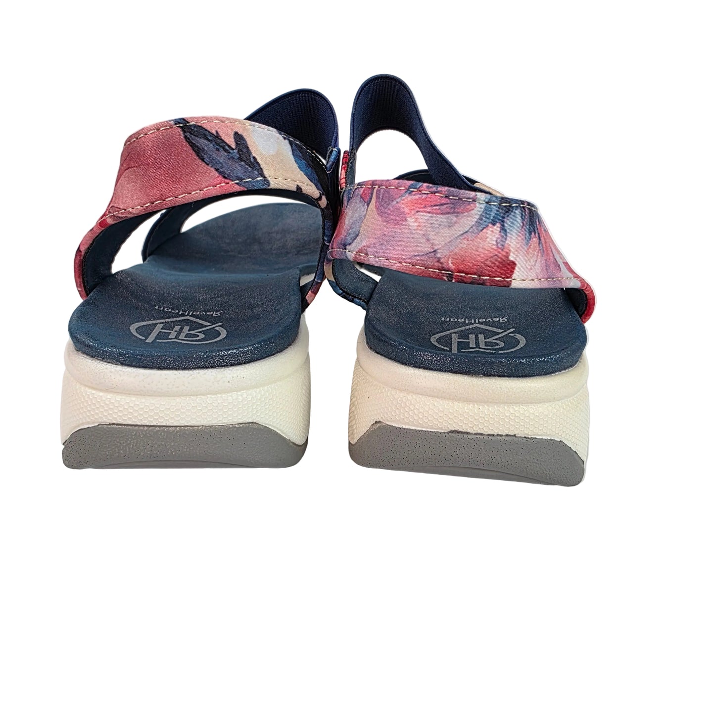 Sandalias Joya Pasarela Concept Azules con Strass y Estampado Floral