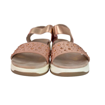 Sandalias Joya Pasarela Concept Rosa Maquillaje con Strass y Estampado Floral