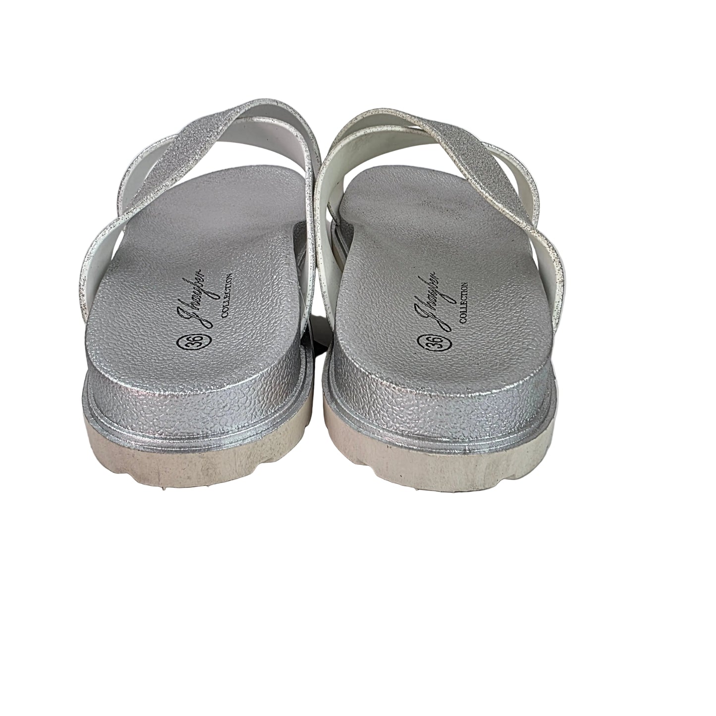 Sandalia Pala J'hayber Plata con Glitter y Suela Ergonómica de 3cm