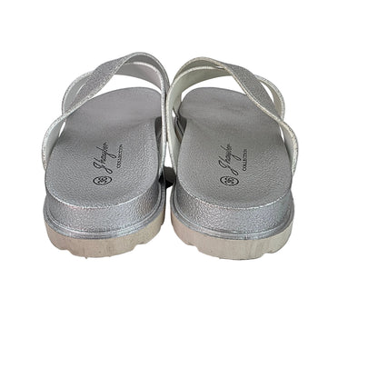 Sandalia Pala J'hayber Plata con Glitter y Suela Ergonómica de 3cm