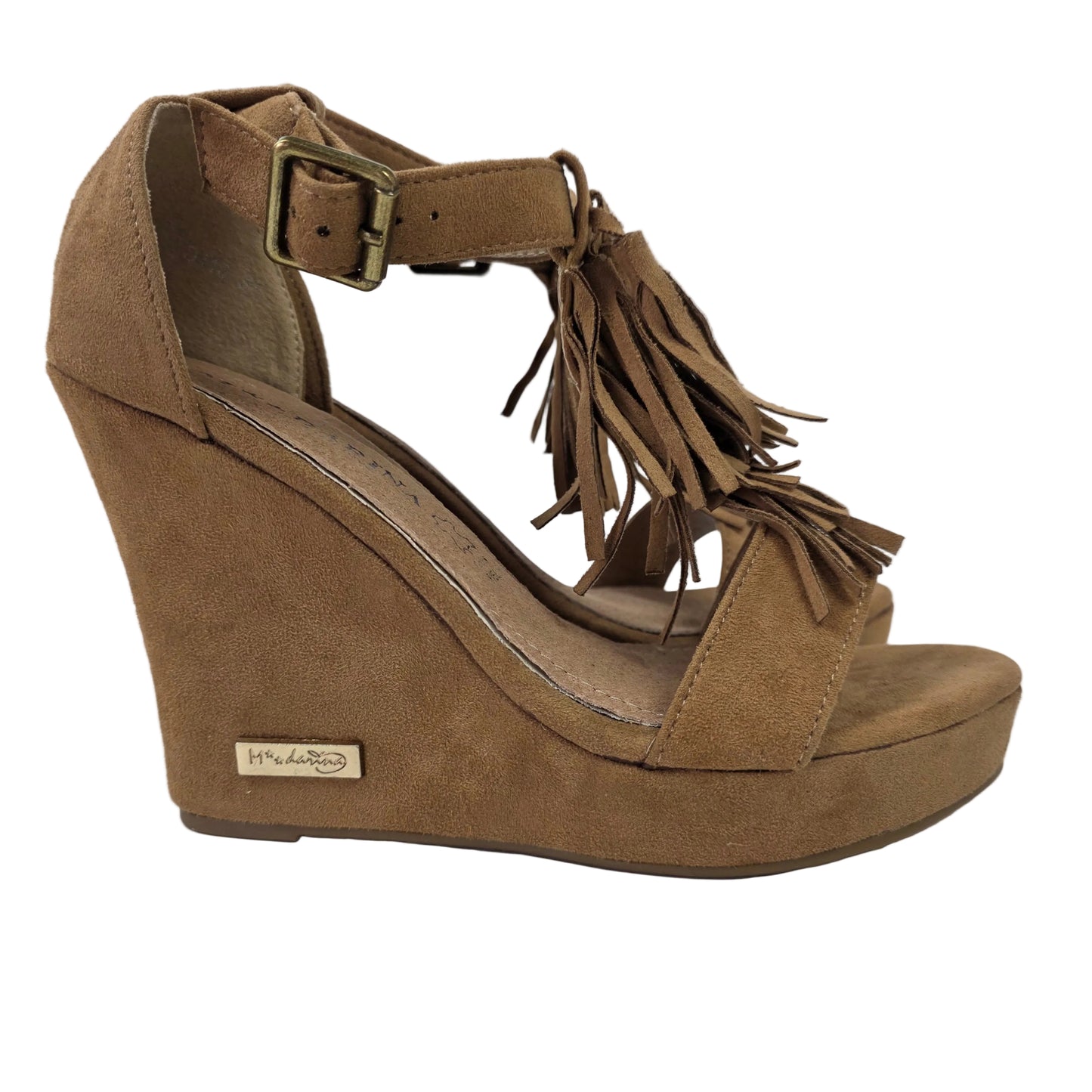 Sandalias de Cuña Pasarela Concept Cuero con Flecos - Estilo Boho y Plantilla de Piel