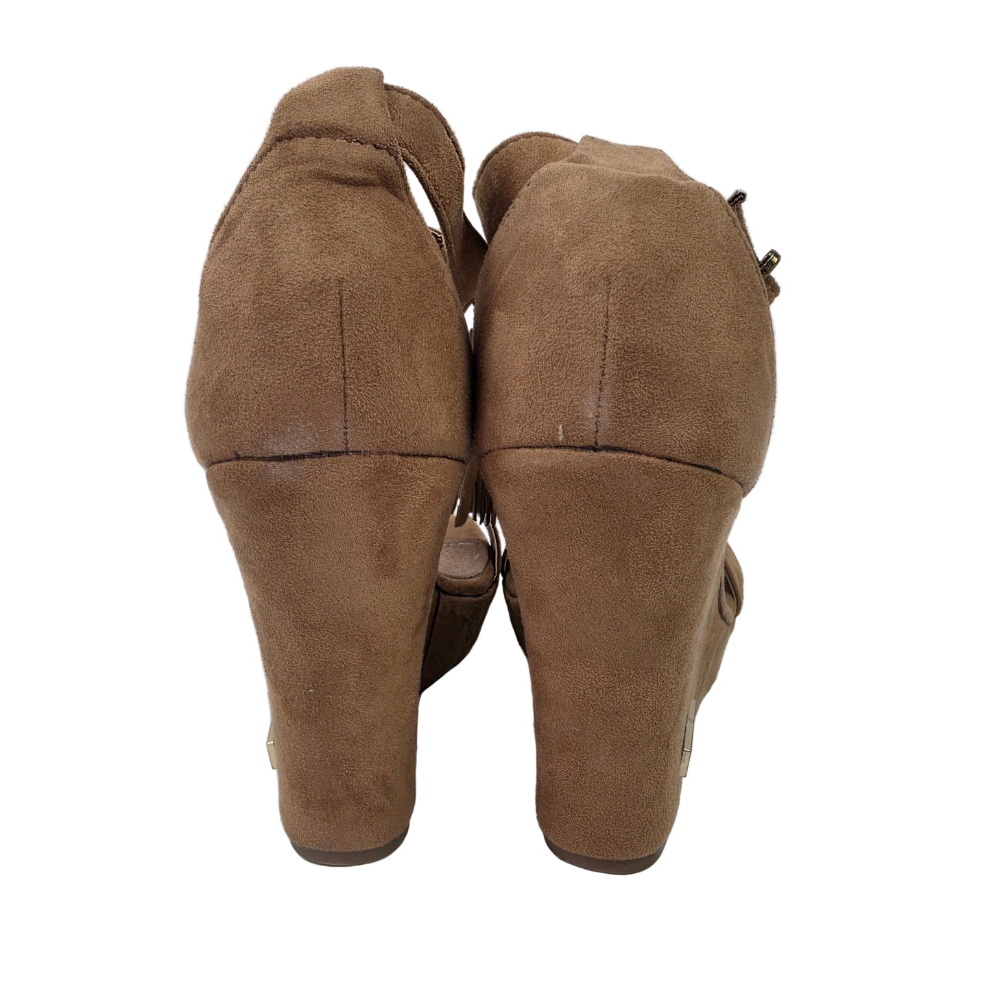 Sandalias de Cuña Pasarela Concept Cuero con Flecos - Estilo Boho y Plantilla de Piel