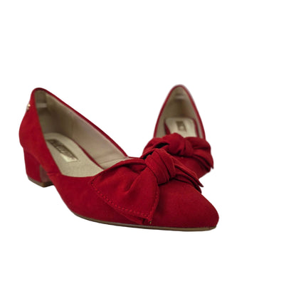 Zapato de Salón Xti Rojo con Lazo y Plantilla de Piel - Selección Pasarela Concept