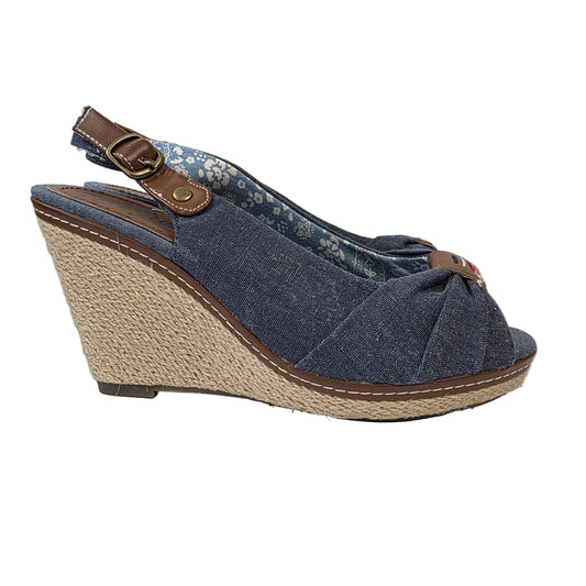 Sandalia de Cuña Refresh Vaquera con Detalle de Nudo y Yute – Pasarela Concept
